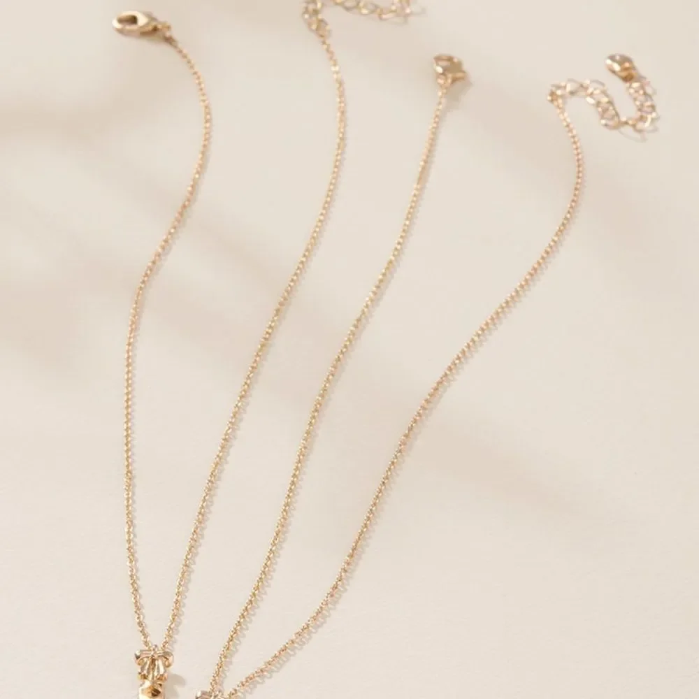 New Francesca’s En Pointe Friendship Necklace Set